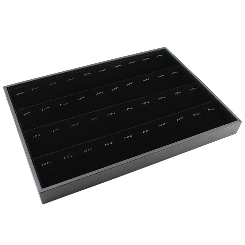 black velvet jewelry display tray  