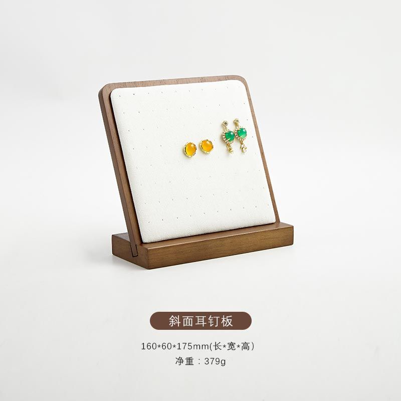 Customization Wholesale white Pu leather with MDF Jewellery set Display  from factory 