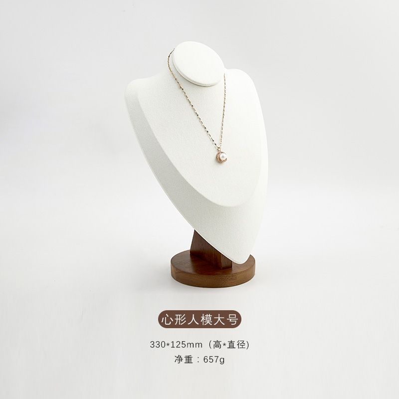 Customization Wholesale white Pu leather with MDF Jewellery set Display  from factory 