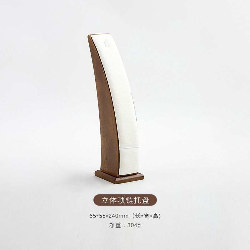 Customization Wholesale white Pu leather with MDF Jewellery set Display  from factory 