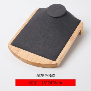 Wholesale wooden with microfiber Jewelry display 