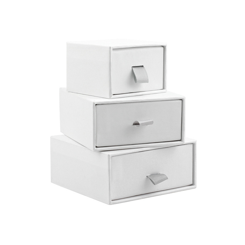 Costom logo wholesale colorful paper jewelry box drawer