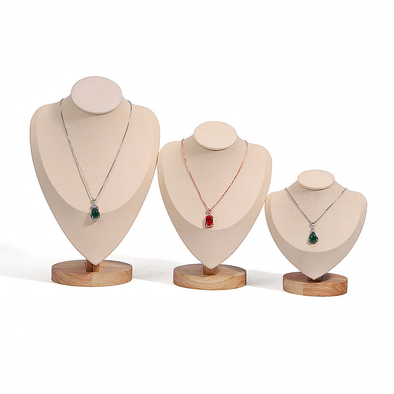 wooden with velvet jewelry display manufacturers china