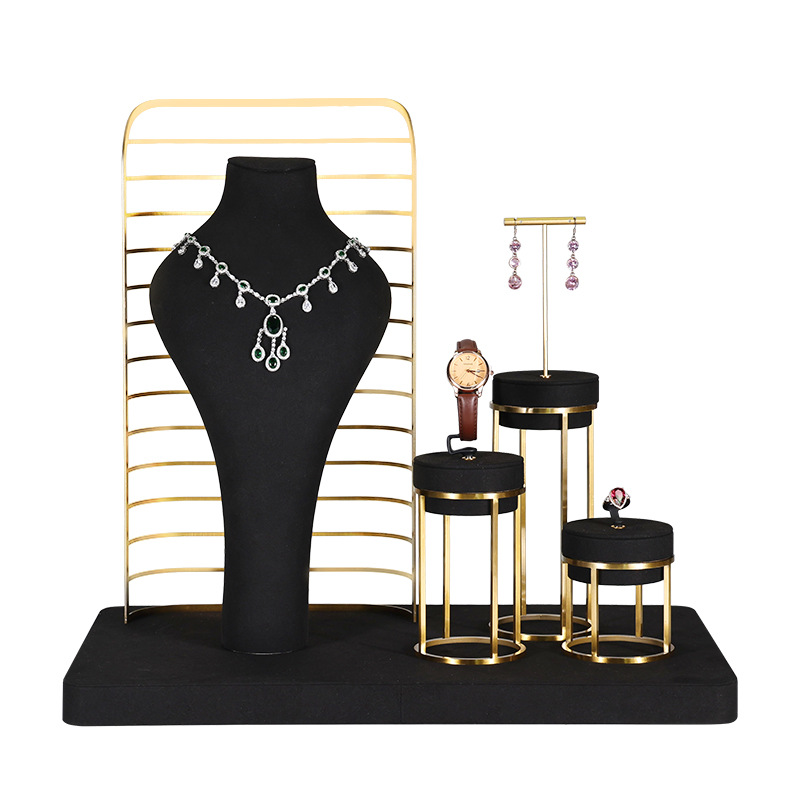 customized microfiber jewelry display stand