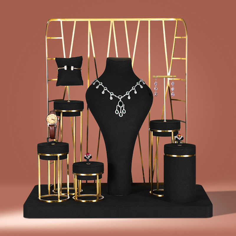 customized microfiber jewelry display stand