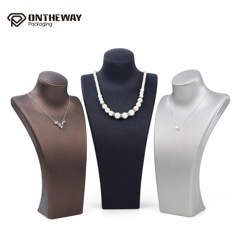 PU Leather with MDF jewelry displays wholesale