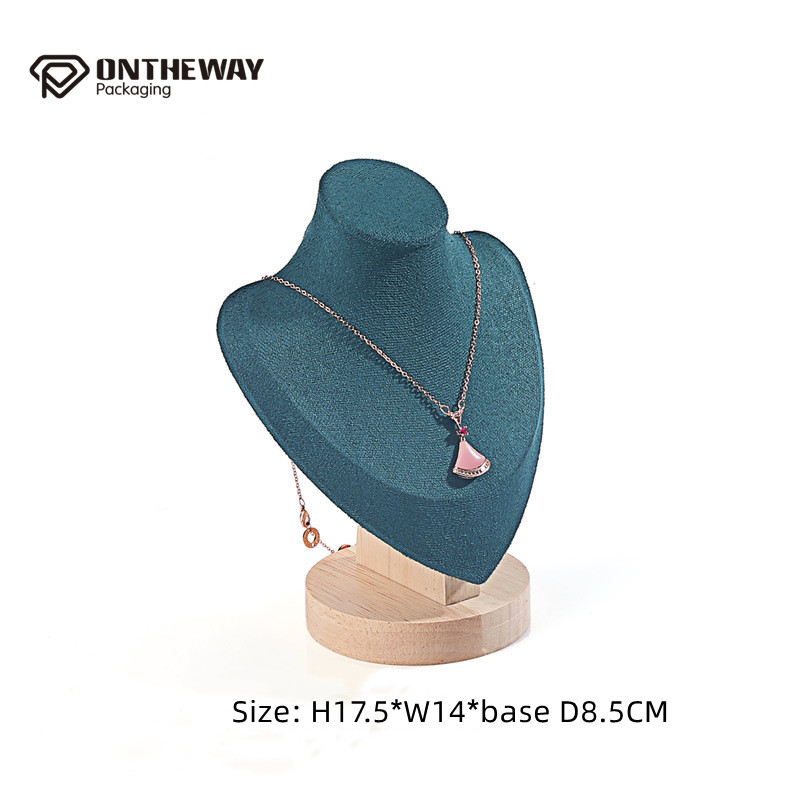 wooden with velvet jewelry display manufacturers china