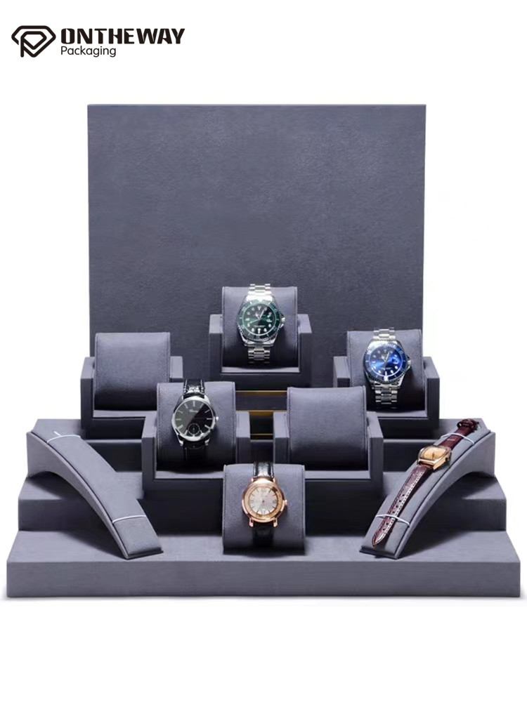 High grade Dark gray watch display stand Manufacturer